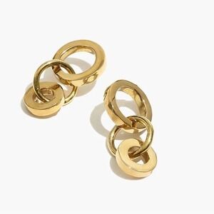 Madewell To‎ The Market Link Earrings Brass Ringlet NWT